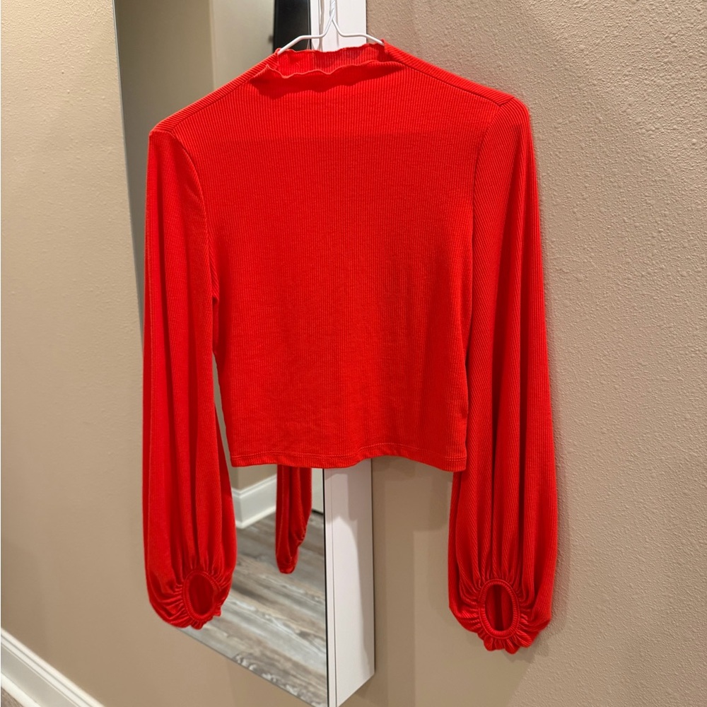 Vibrant Scarlet Women's Blouse